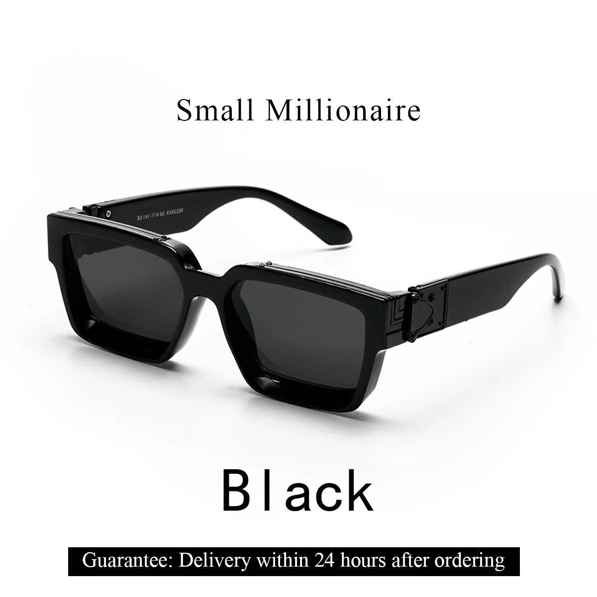 Ruiao Retro Black Millionaire Shades Luxury Sunglasses 2024 For Men Designer Famous Brand Square Sun Glasses Man Women Sunglass Streetsharks