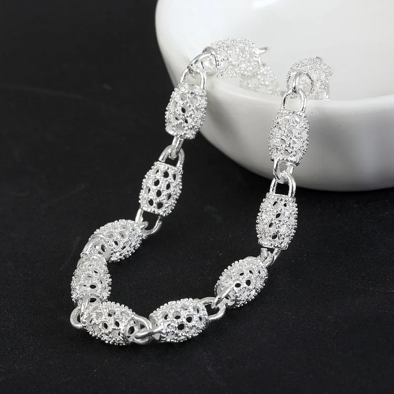 Fashion 925 Sterling Silver Bracelets For Women Luxury Original Designer Hollow Lantern Ball Charm Bracelets Beautiful Jewelry Streetsharks