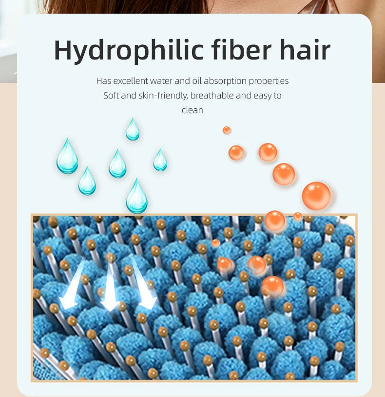 Women's Hair Dryer Comb Microfiber Bristles Quick Absorbent Drying Brush Hair Care Protection