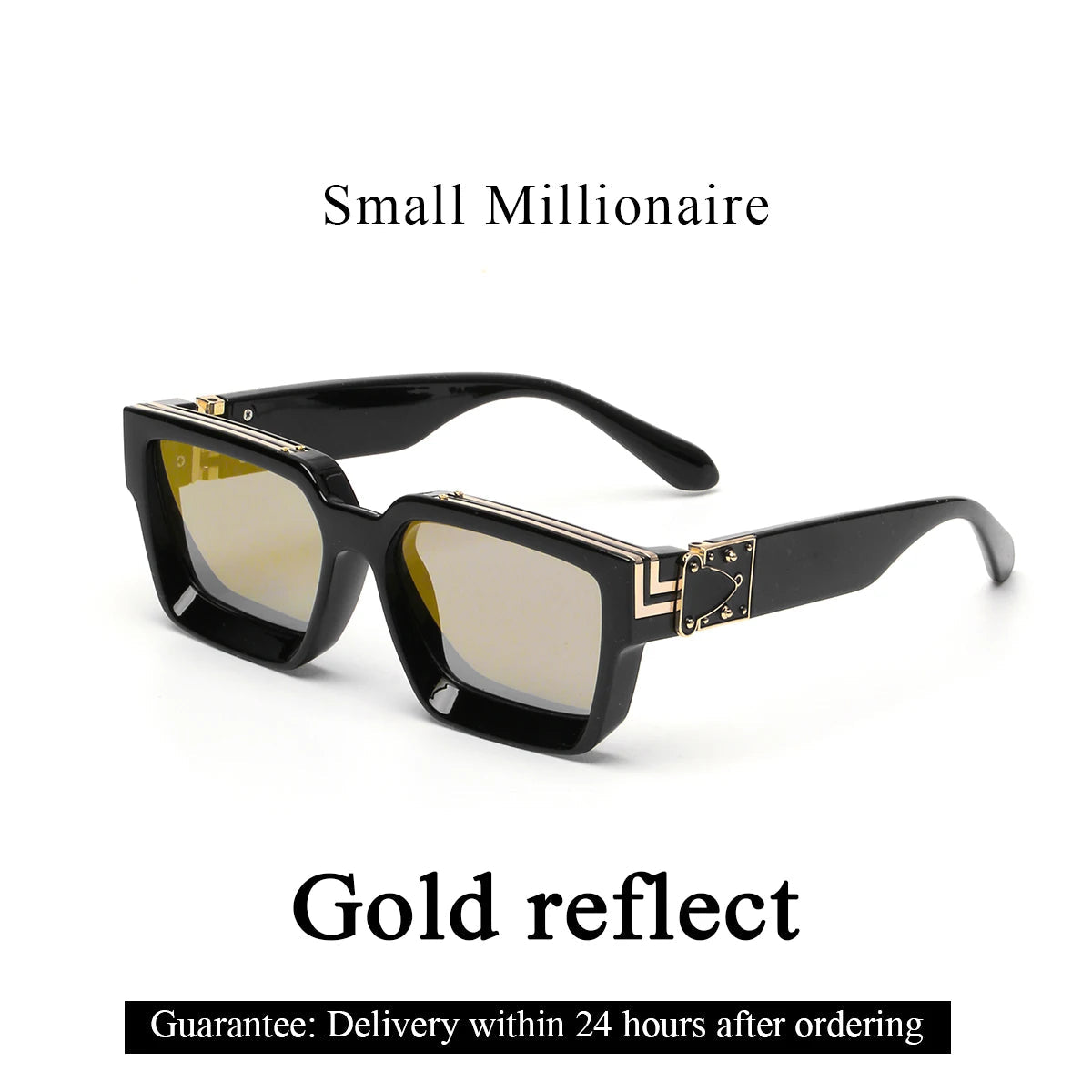 Ruiao Retro Black Millionaire Shades Luxury Sunglasses 2024 For Men Designer Famous Brand Square Sun Glasses Man Women Sunglass Streetsharks