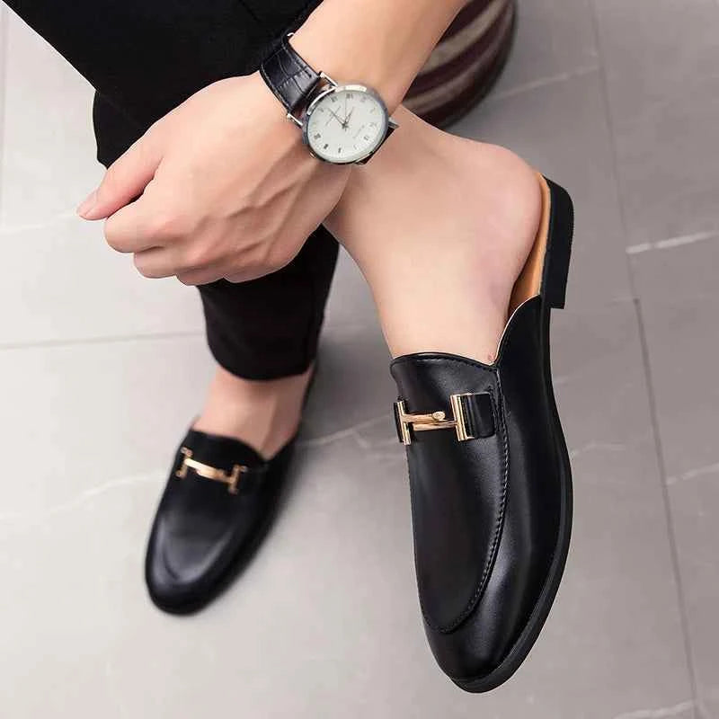 2024 Loafers Men Casual Shoes Men Flat Muller Shoes Fashion Club Comfort Slippers Luxury Trendy Summer Gents Shoes Leisure Walk luxecrown.co.uk
