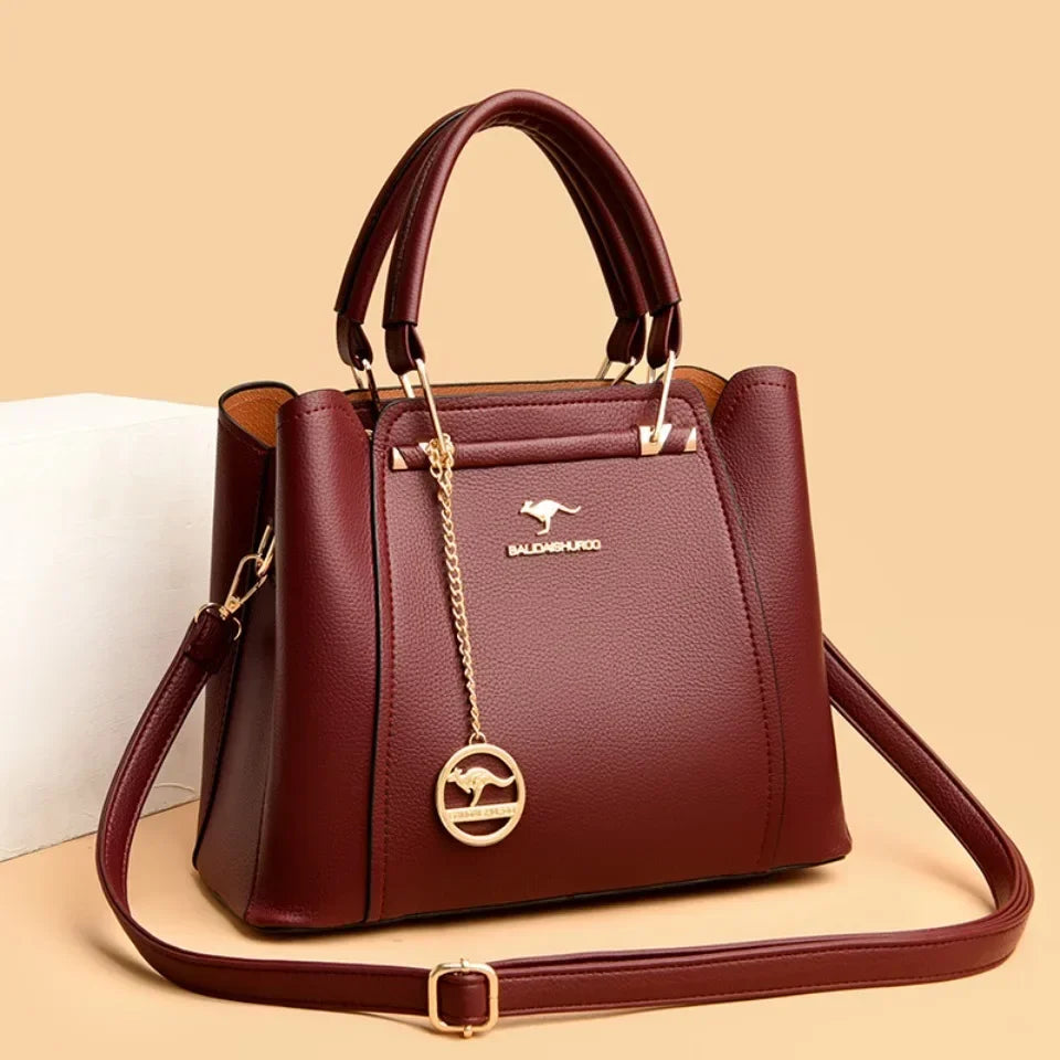 Luxury Handbag Fashion Print Large Capacity Soft Leather Women Shoulder Crossbody Bag Leisure Designer Ladies Purses and Handbag luxecrown.co.uk