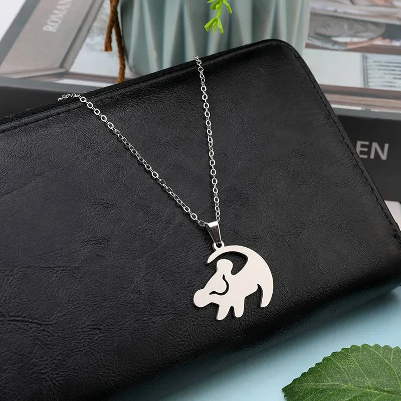 Simple Sweet Color Lion King Pendant Necklace Best Birthday Gift Women Jewelry Streetsharks