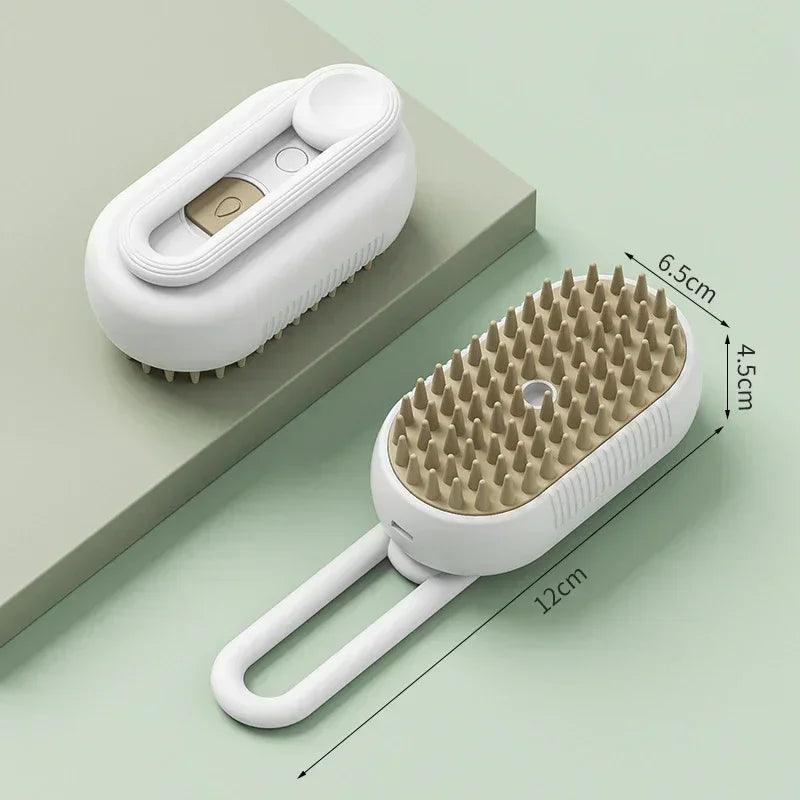 1~2pcs Steamy Pet Grooming Brush, 3-in-1 Spray Massage Dog Cat Comb, Loose Hair & Tangled Fur Removal luxecrown.co.uk