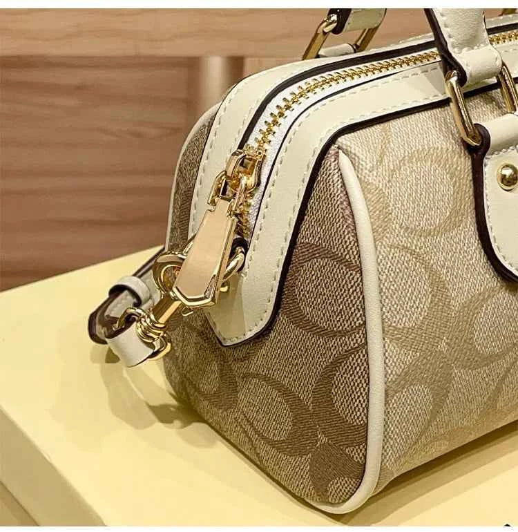 Light luxury brand Boston handbag women's 2026 autumn and winter new crossbody bag retro high-end single shoulder handbag