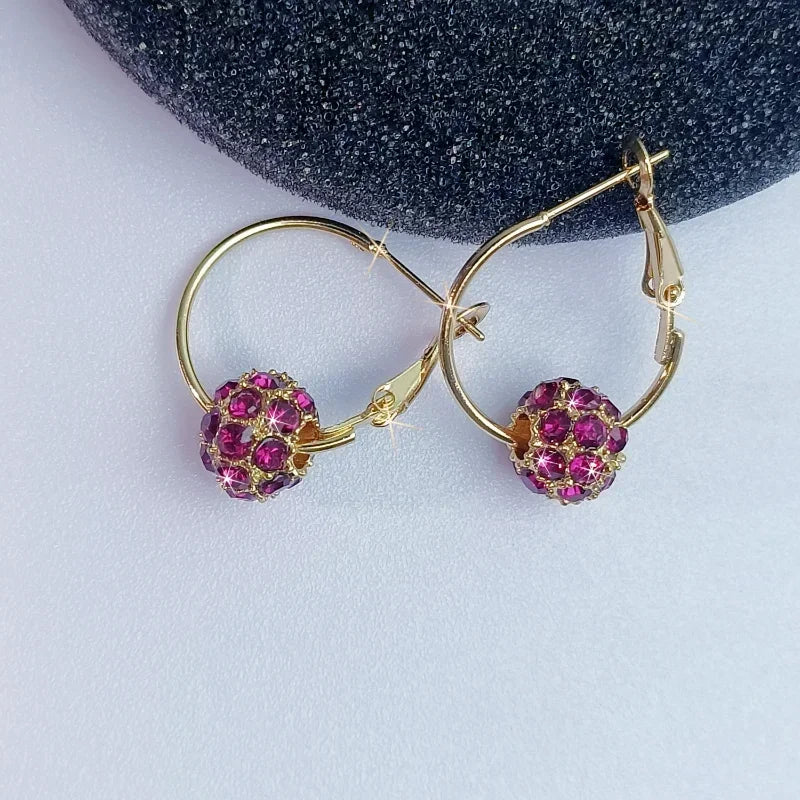 Fashion Trend Earrings Zircon Pendant Earrings Shiny Earrings for Women's Wedding Betrothal Bride Jewelry Birthday Gift Streetsharks