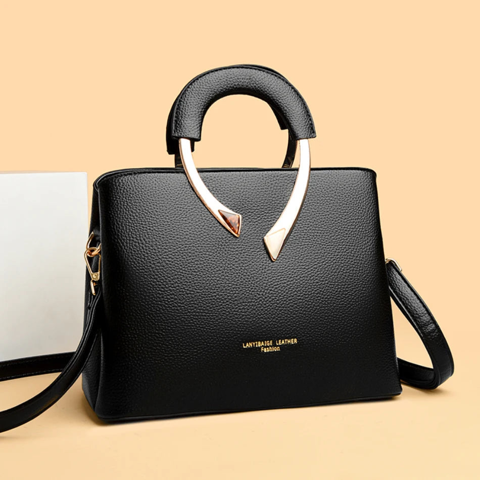 Luxury Handbags Women Bags Designer 3 Layers Soft Leather Shoulder Crossbody Sac Ladies Large Capacity Shopping Messenger Tote luxecrown.co.uk