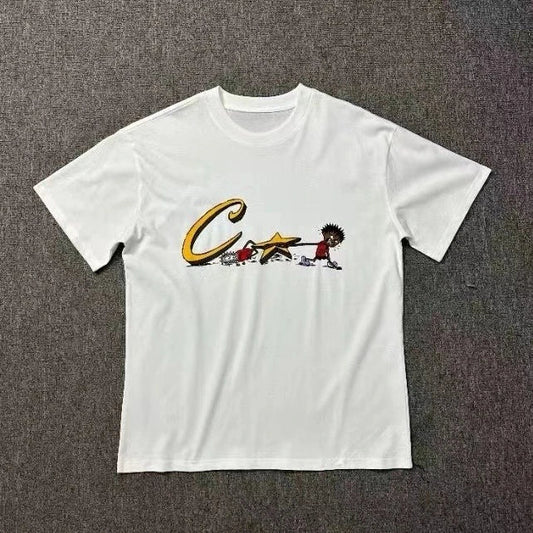 Men's and Women's New Summer Short Sleeved Trendy T-shirt Loose High-end Luxury Men's and Women's Brand Pure Cotton Printe luxecrown.co.uk