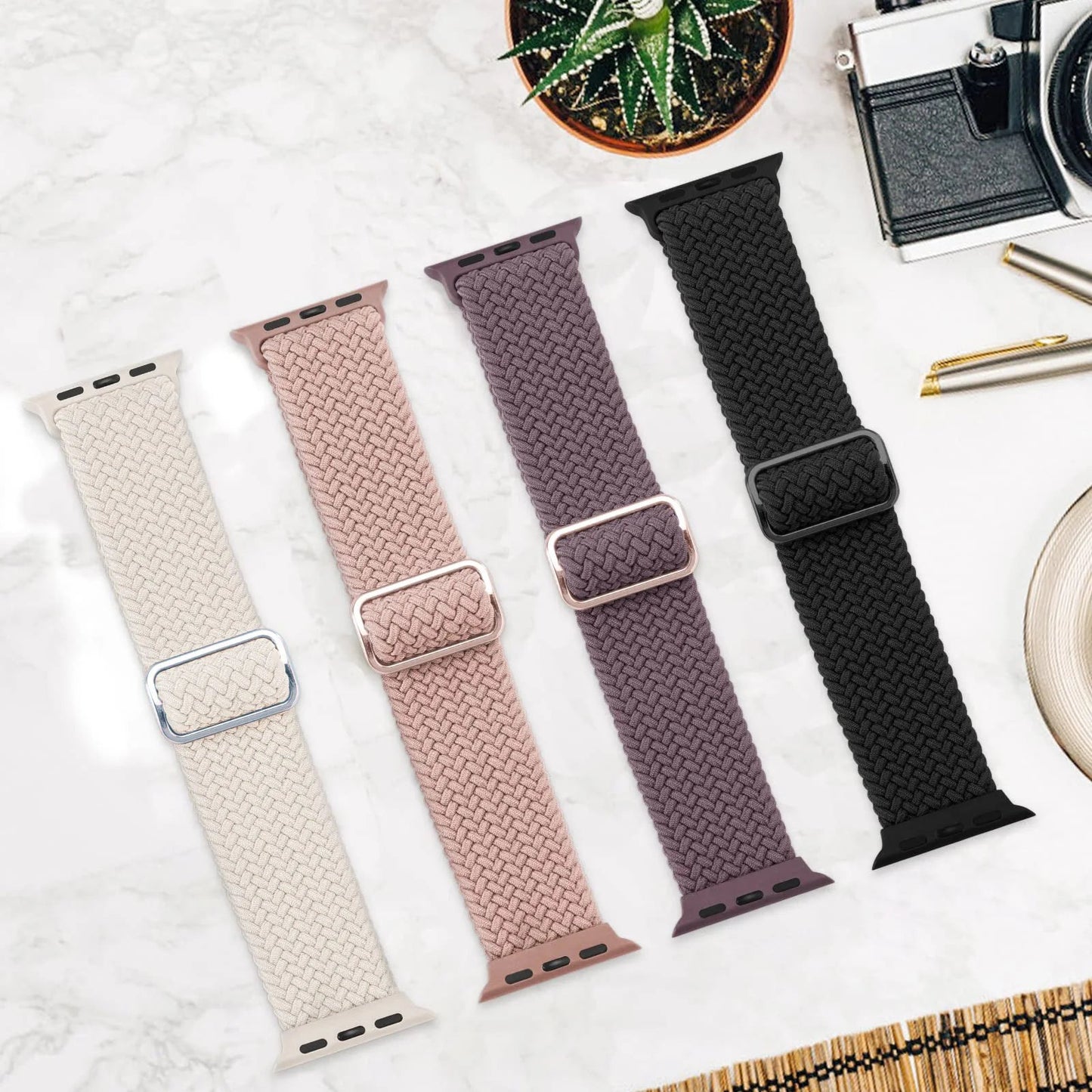 Braided Solo Loop Strap For Apple watch band 44mm 40mm 49mm 45mm 41mm Elastic Nylon bracelet iWatch series 8 3 se 6 7 Ultra 2 9 luxecrown.co.uk
