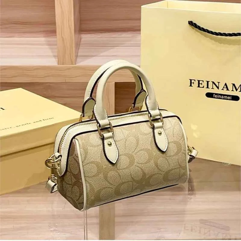 Light luxury brand Boston handbag women's 2026 autumn and winter new crossbody bag retro high-end single shoulder handbag