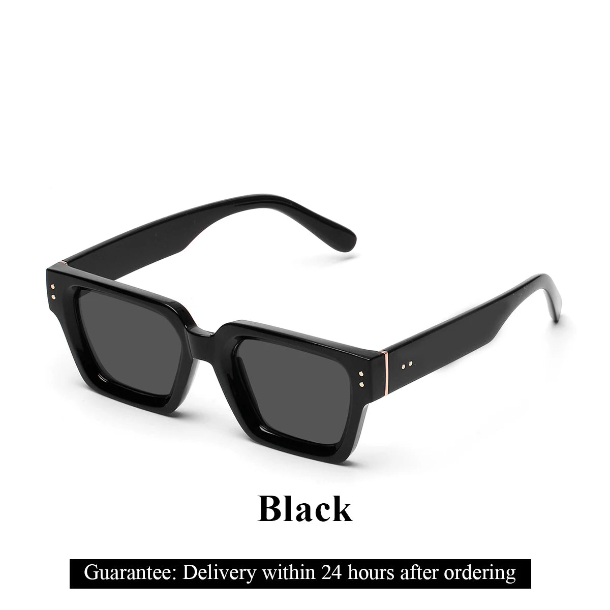Ruiao Retro Black Millionaire Shades Luxury Sunglasses 2024 For Men Designer Famous Brand Square Sun Glasses Man Women Sunglass Streetsharks
