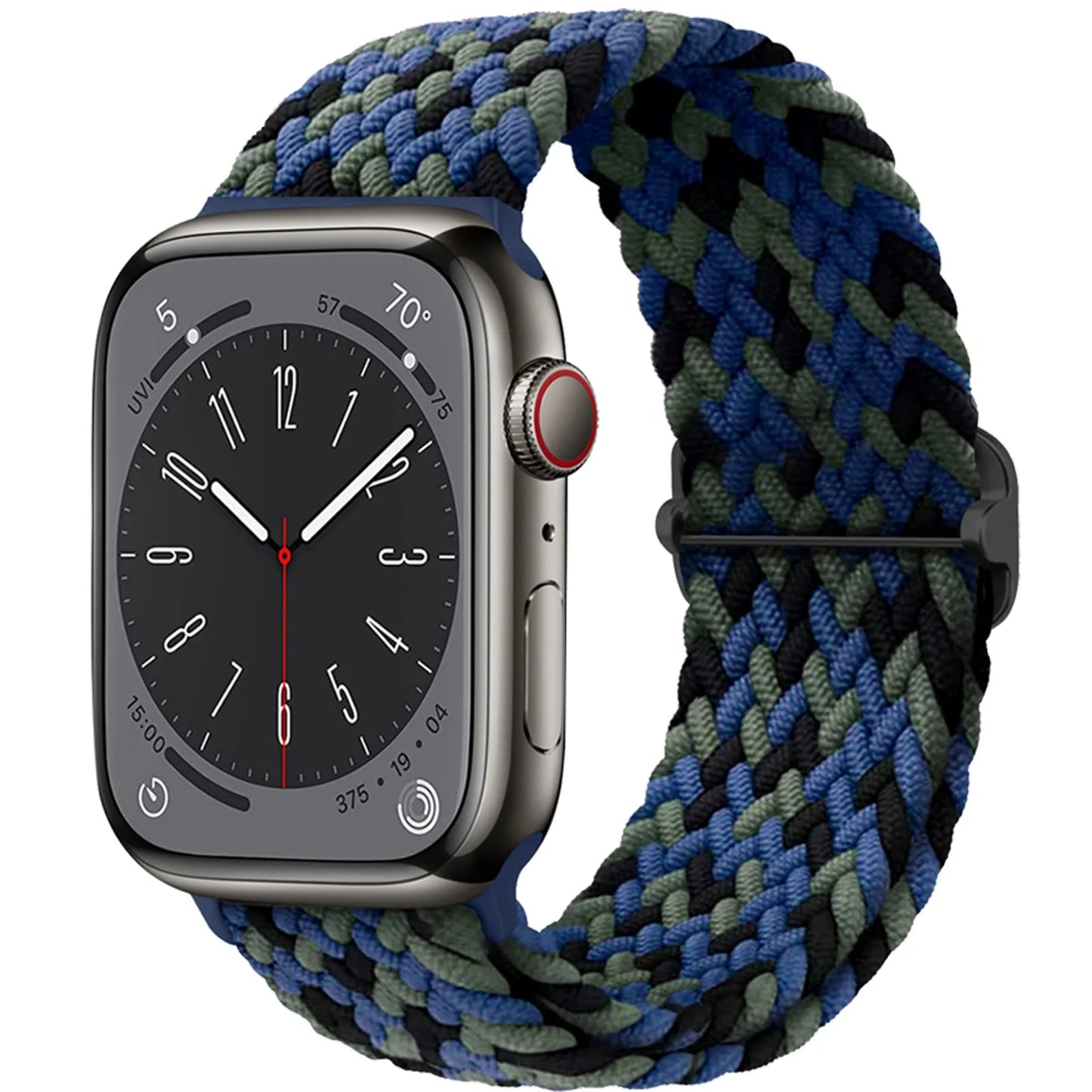 Braided Solo Loop Strap For Apple watch band 44mm 40mm 49mm 45mm 41mm Elastic Nylon bracelet iWatch series 8 3 se 6 7 Ultra 2 9 luxecrown.co.uk