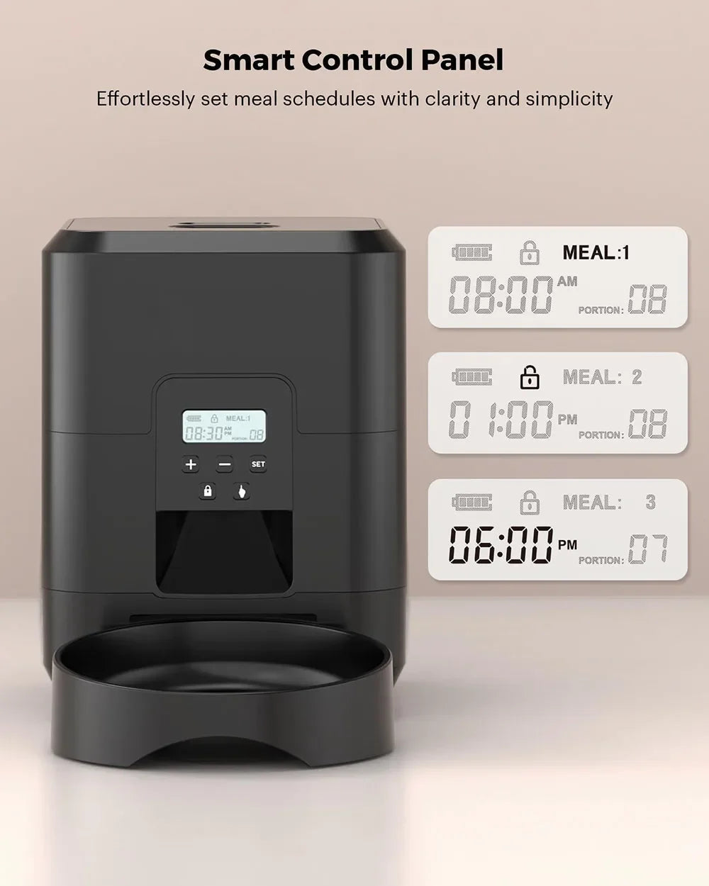 Smart Pet Feeder Automatic Cat Feeder Dog Slow Food Machine With Timed Quantitative Automatic Cat Food Dispenser Cat Dog Bowl luxecrown.co.uk