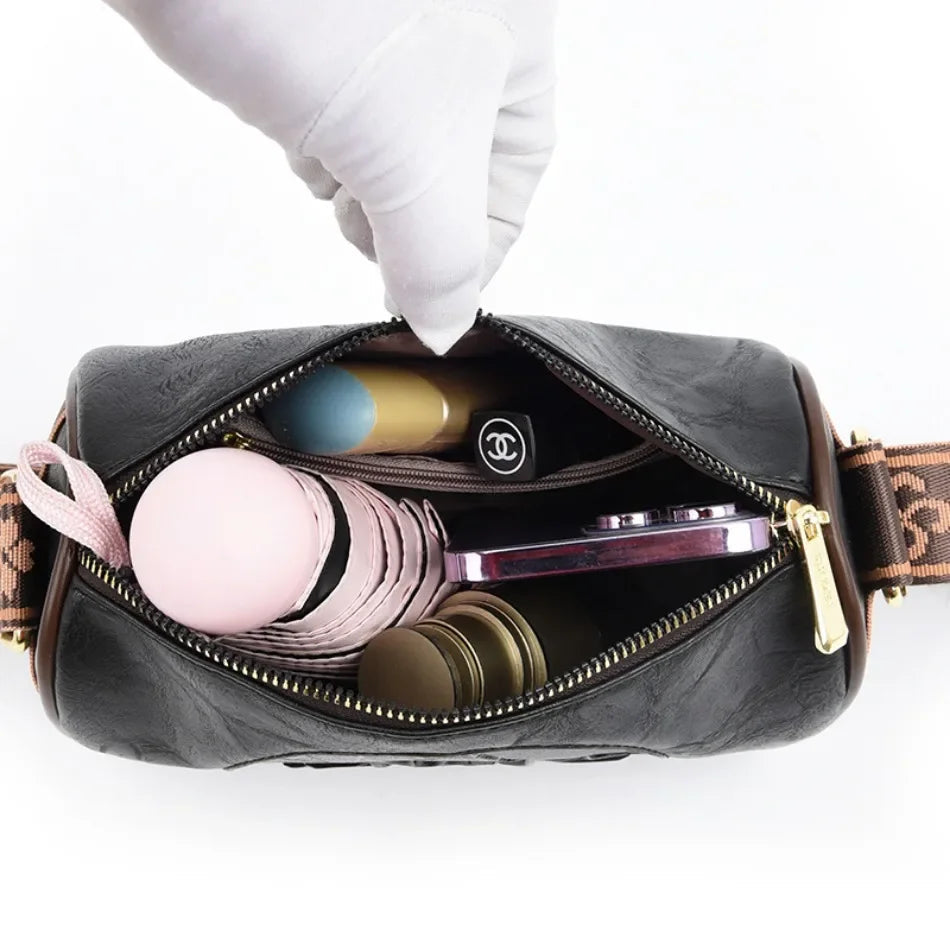 Luxury Handbag Fashion Print Large Capacity Soft Leather Women Shoulder Crossbody Bag Leisure Designer Ladies Purses and Handbag luxecrown.co.uk