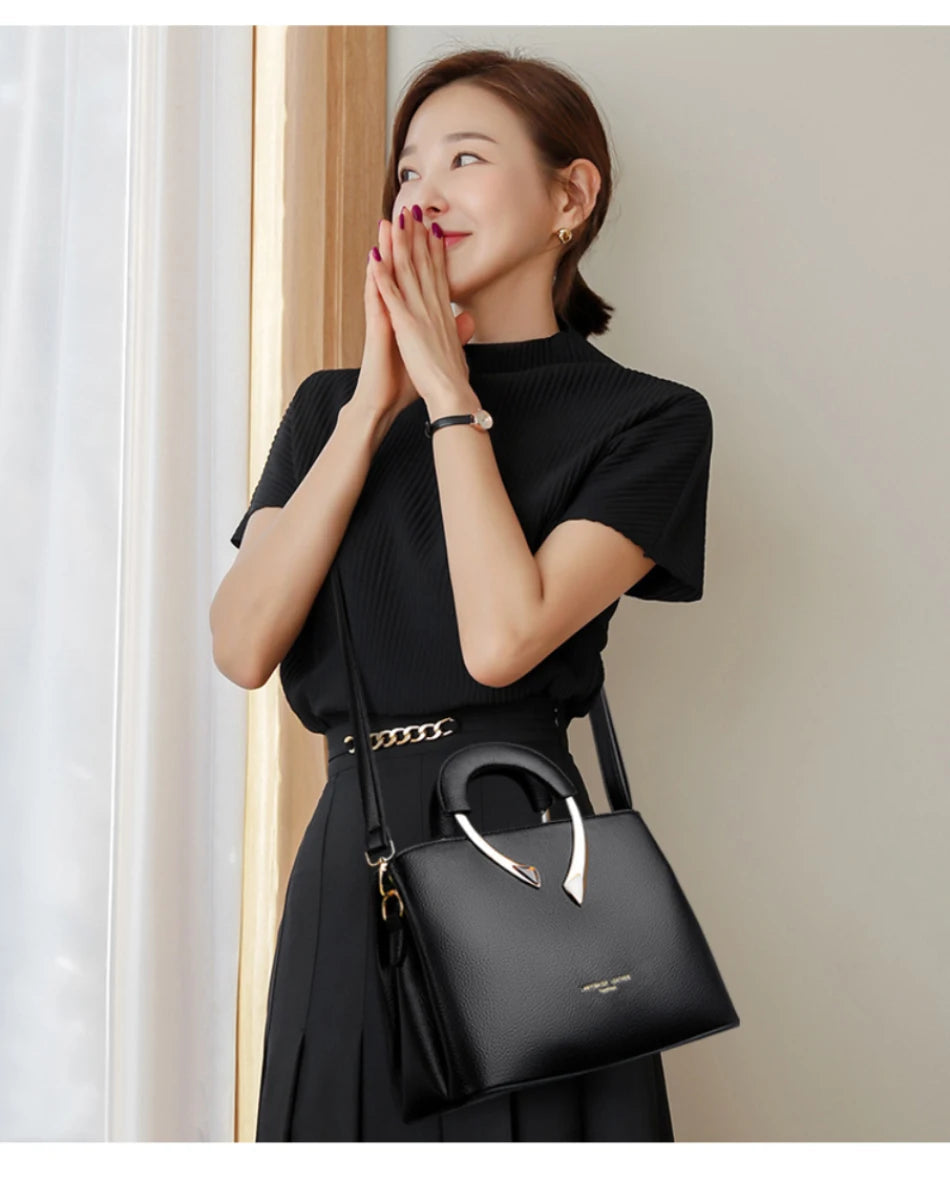 Luxury Handbags Women Bags Designer 3 Layers Soft Leather Shoulder Crossbody Sac Ladies Large Capacity Shopping Messenger Tote luxecrown.co.uk