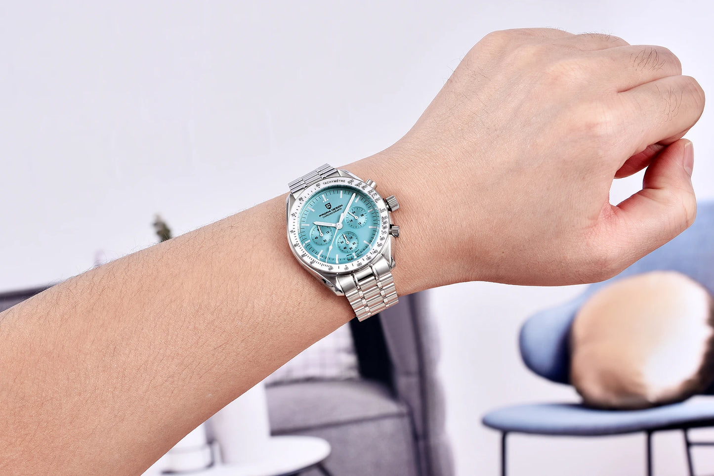 2025 New PAGANI DESIGN Moon Men's Watches Top Luxury Quartz Watch Man VK63 Chronograph Wristwatch AR Sapphire Mirror Waterproof