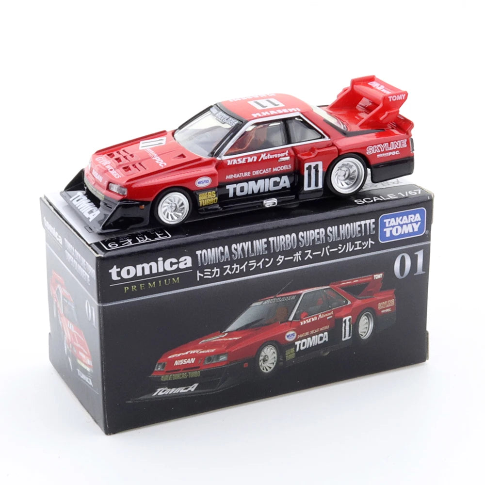 Takara Tomy Tomica Premium 01 Tomica Skyline Turbo Super Silhouette 1/67 Car Alloy Toys Motor Vehicle Diecast Metal Model Streetsharks