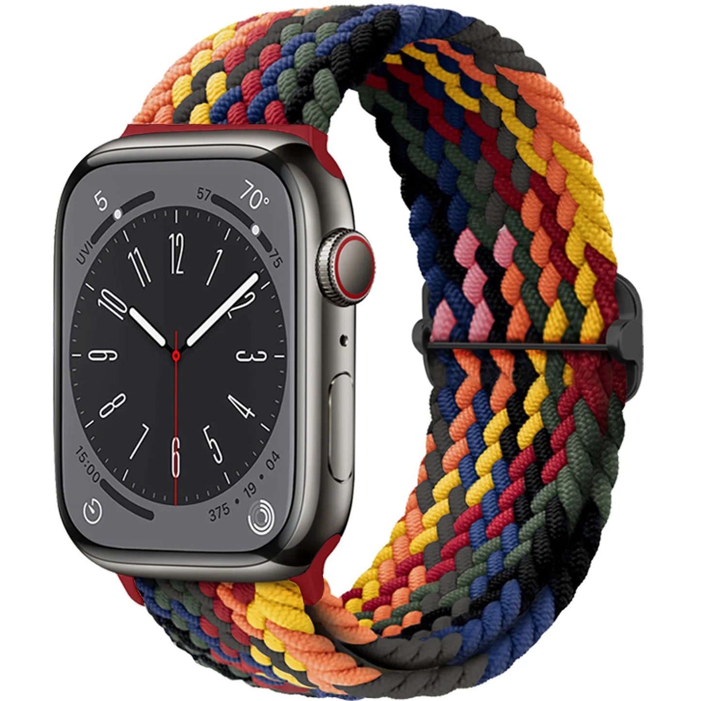 Braided Solo Loop Strap For Apple watch band 44mm 40mm 49mm 45mm 41mm Elastic Nylon bracelet iWatch series 8 3 se 6 7 Ultra 2 9 luxecrown.co.uk