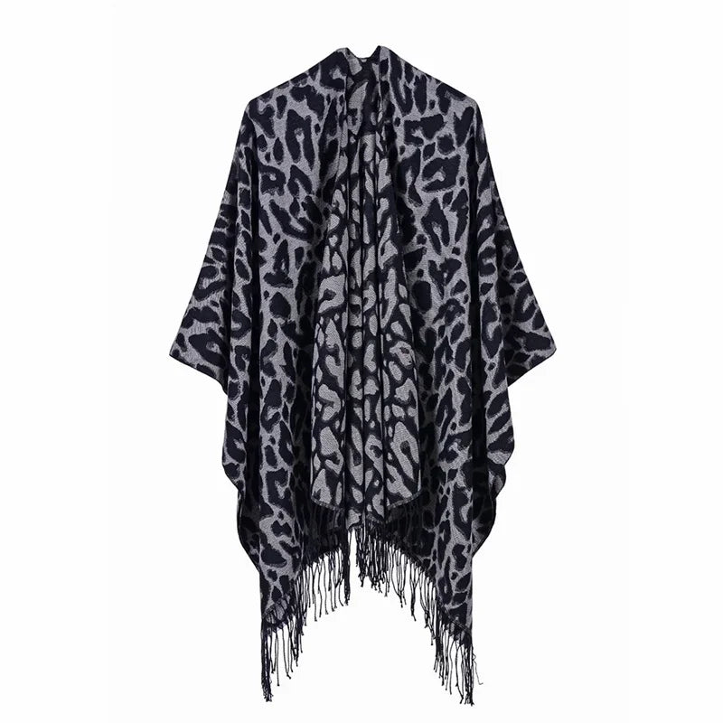 Winter Fashion Poncho Women Capes Scarf Imitation Cashmere Ladies Scarves Warm Shawls Wraps Woman Ponchos Bufanda Mujer Foulard luxecrown.co.uk