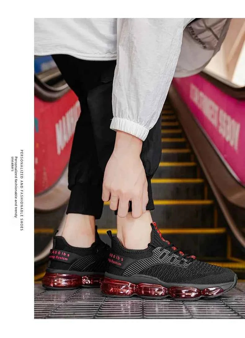 Shock Absorption Running Shoes Breathable Mesh Upgraded Version Summer New Style for Teenagers Sports Sneakers Comfortable Slip-