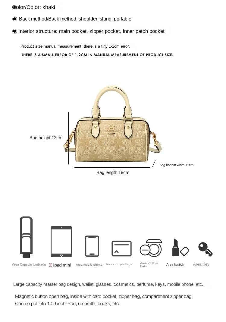 Light luxury brand Boston handbag women's 2026 autumn and winter new crossbody bag retro high-end single shoulder handbag