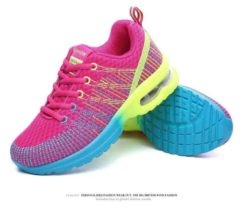 Spring 2023 Plus Size Women's Shoes Low Top Round Toe Mesh Breathable Casual Sports Shoes Weave Knit Lower Heel