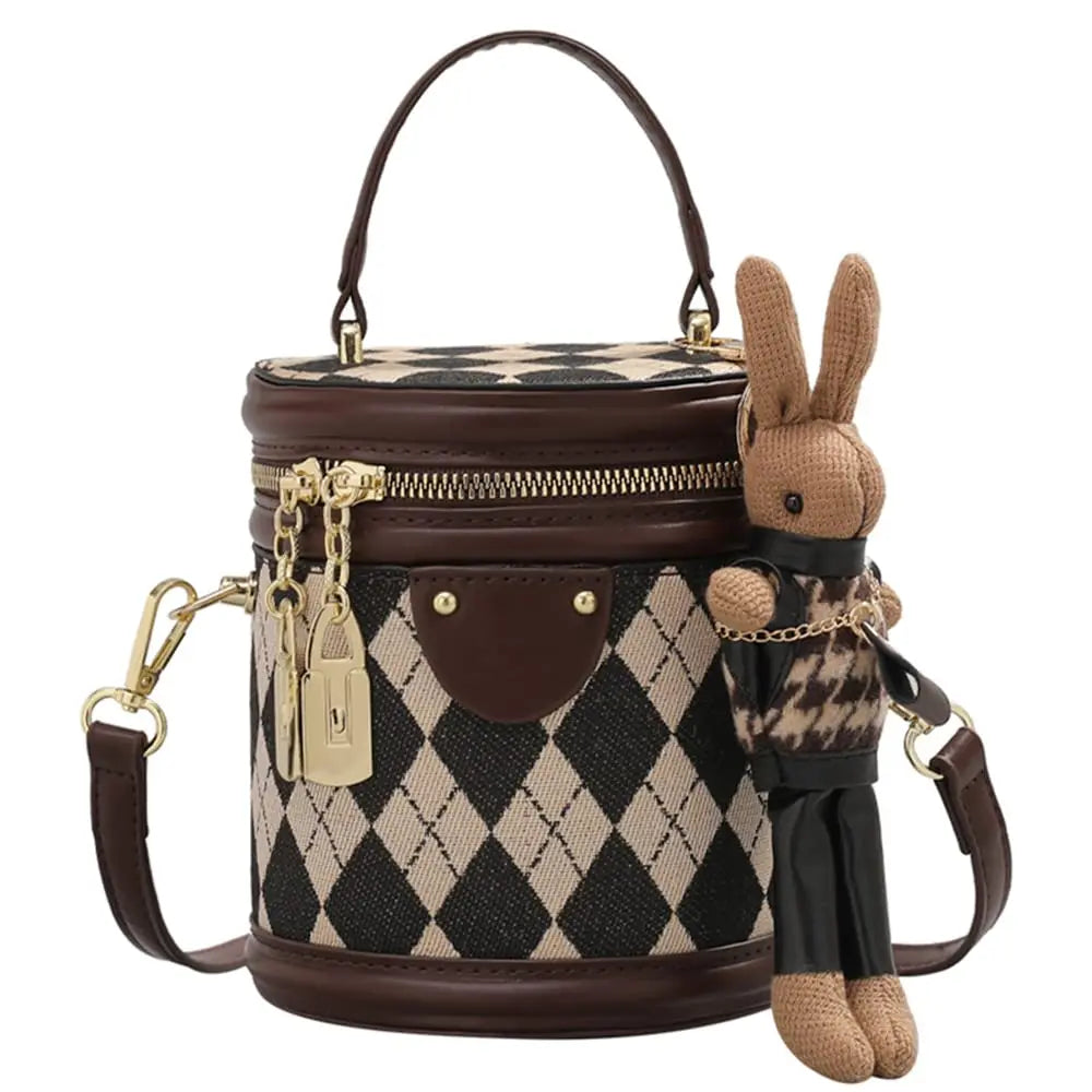 Women's Bag for Women Fashion Luxury Designer Zipper Small Handbags For Women Leather Bucket Shoulder Bag 2023 New Trend Pendant Streetsharks