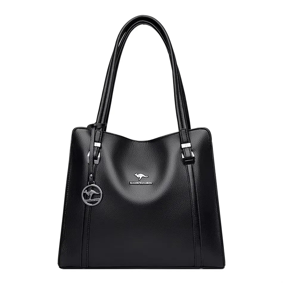 Luxury Handbag Fashion Print Large Capacity Soft Leather Women Shoulder Crossbody Bag Leisure Designer Ladies Purses and Handbag luxecrown.co.uk