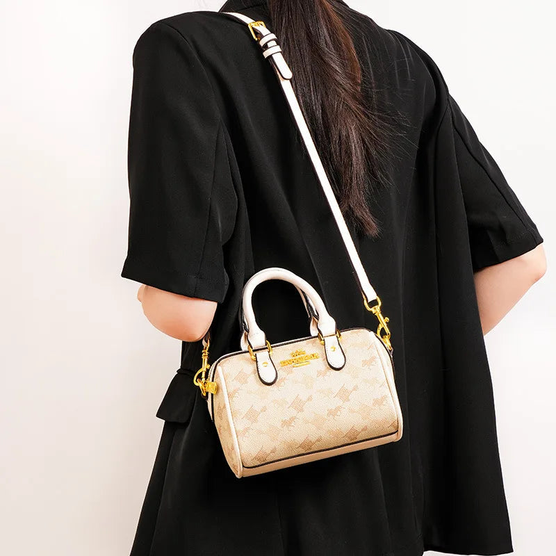 New Fashionable Street Style Pillow Bag Women's Handbag Luxury Sensation Printed PU Leather Ladies' Crossbody Bag for Daily Use luxecrown.co.uk