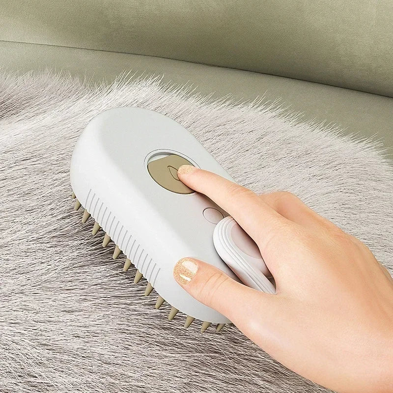 1~2pcs Steamy Pet Grooming Brush, 3-in-1 Spray Massage Dog Cat Comb, Loose Hair & Tangled Fur Removal luxecrown.co.uk