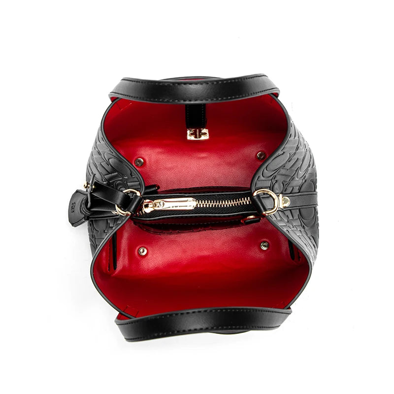 CHCH Women's Tote Bag New Steel Embossed Handheld Bun Mother Shopping Bag Streetsharks