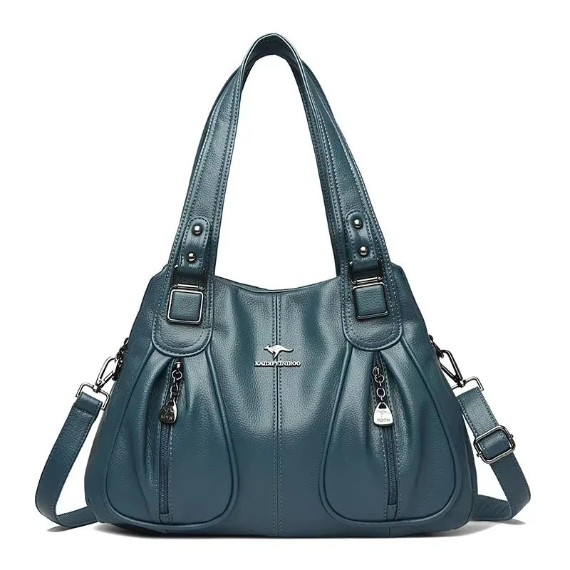 Luxury Handbag Fashion Print Large Capacity Soft Leather Women Shoulder Crossbody Bag Leisure Designer Ladies Purses and Handbag luxecrown.co.uk