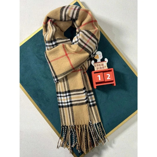 Luxury Brand Cashmere Warm Scarf for Women Design Winter Men Shawl Wrap Pashmina 2025Plaid Female Bufanda Echarpe Foulard