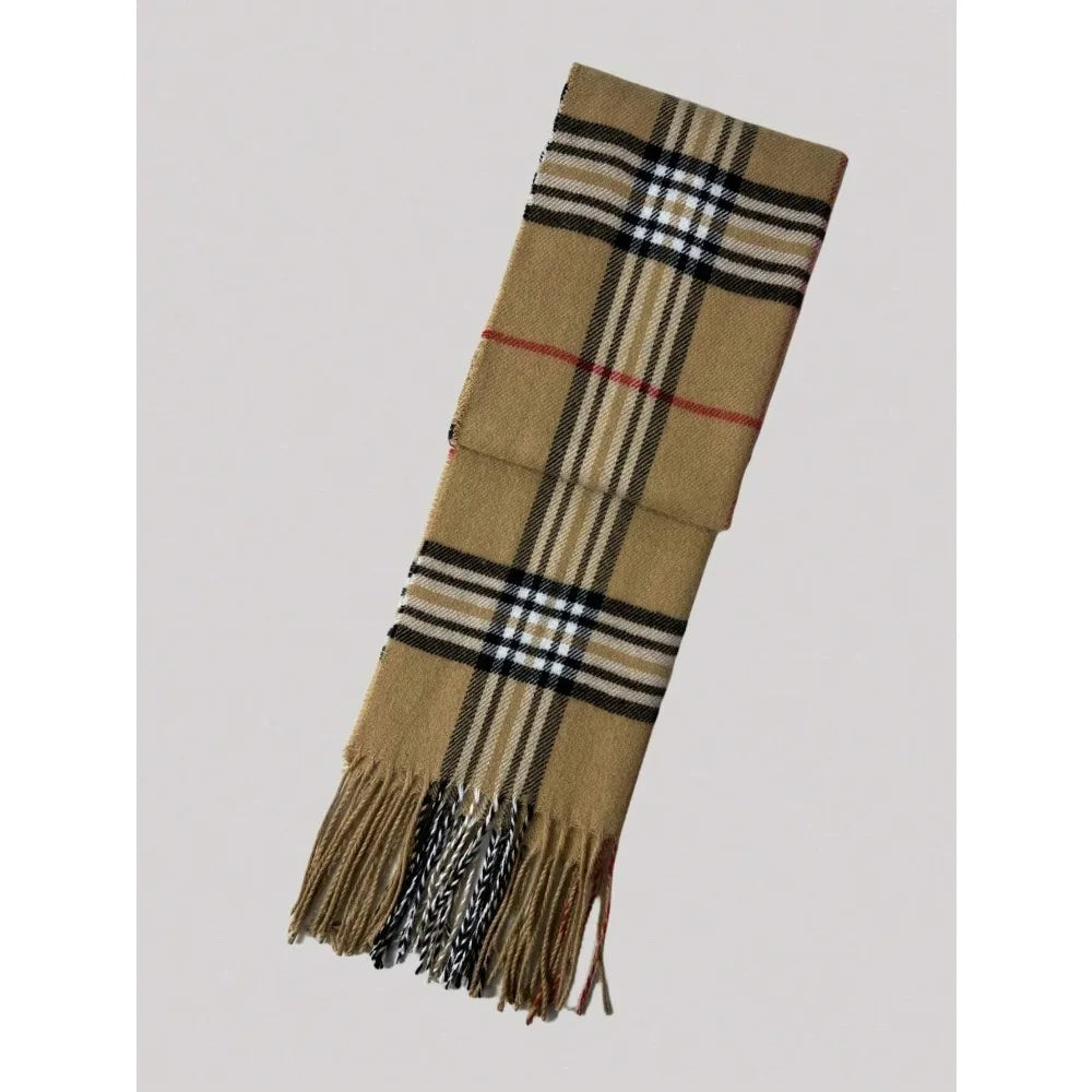 Luxury Brand Cashmere Warm Scarf for Women Design Winter Men Shawl Wrap Pashmina 2025Plaid Female Bufanda Echarpe Foulard