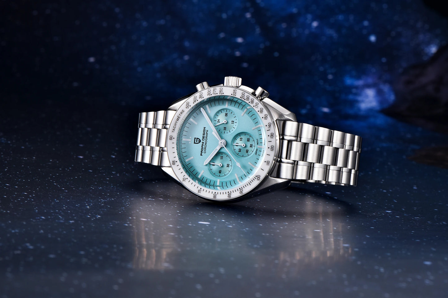 2025 New PAGANI DESIGN Moon Men's Watches Top Luxury Quartz Watch Man VK63 Chronograph Wristwatch AR Sapphire Mirror Waterproof