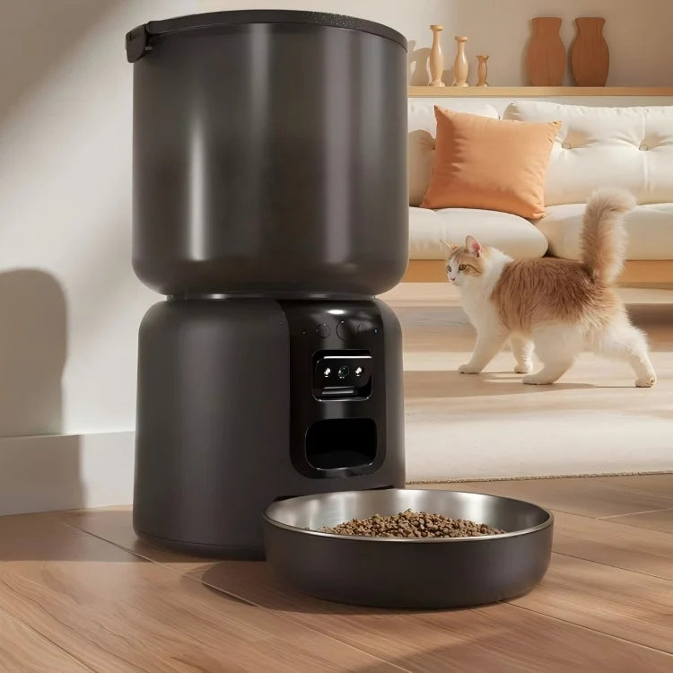Coofull Elecpet 3 in 1 Smart Pet Feeder With Laser Tracking App Control AI Powered 4L Automatic Cat Food Dispenser luxecrown.co.uk