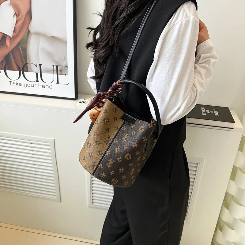 Advanced fashion bag for women 2025 new casual women's bag, large capacity bucket bag, shoulder bag, diagonal cross bag luxecrown.co.uk