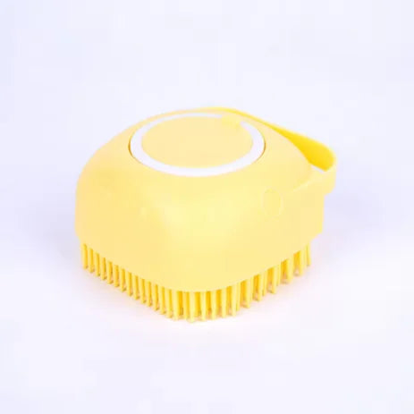 2-In-1 Pet Bath & Massage Brush With Shampoo Storage Silicone Dog Cat Grooming Tool For Puppy Kitten Sensitive Skin luxecrown.co.uk