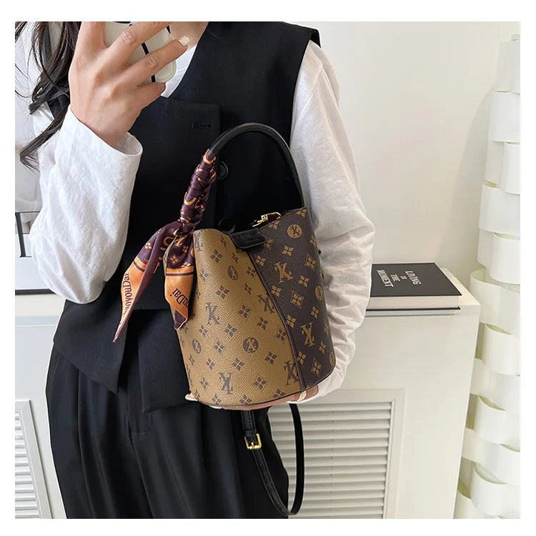 Advanced fashion bag for women 2025 new casual women's bag, large capacity bucket bag, shoulder bag, diagonal cross bag luxecrown.co.uk