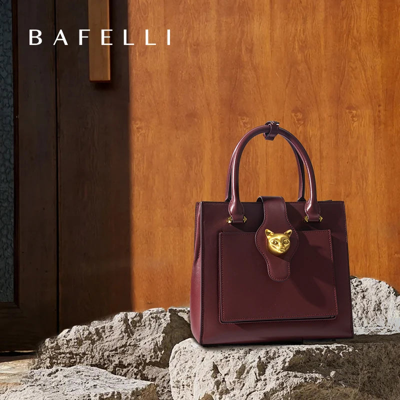 BAFELLI Luxury Leather Women's Bag 2026 New Model Large Capacity Multi-compartment Handheld Crossbody Bag Fashion Commuter luxecrown.co.uk