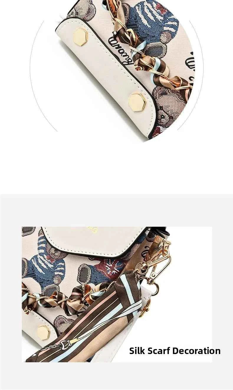 New Faion Women's Mobile Phone Menger Bag Pur Double oulder Bag PU Leather No Brand Registered Trademark