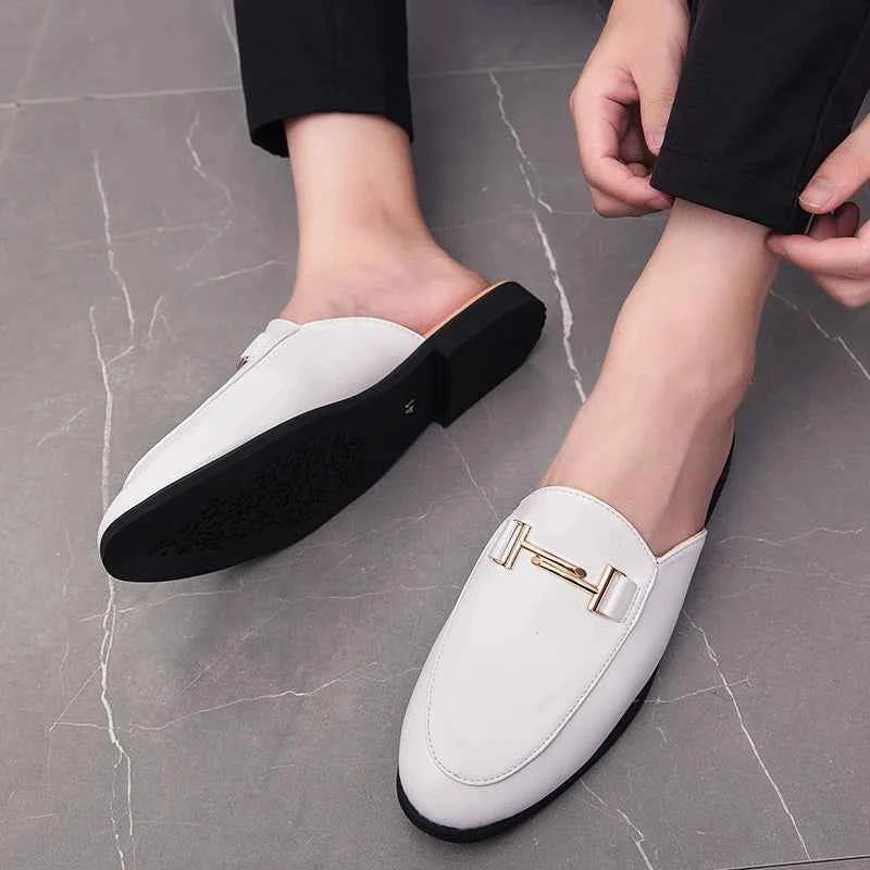 2024 Loafers Men Casual Shoes Men Flat Muller Shoes Fashion Club Comfort Slippers Luxury Trendy Summer Gents Shoes Leisure Walk luxecrown.co.uk