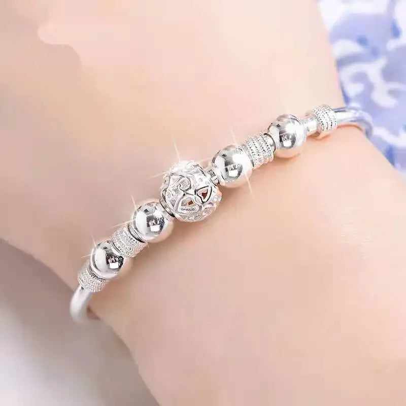 charms 925 sterling silver Luxury lucky Beads bracelets Bangles for women fashion classic party wedding jewelry Adjustable Streetsharks
