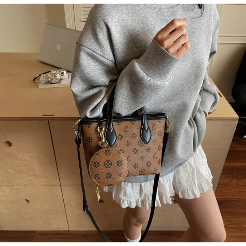 Women Luxury High End Leather Tote Bag Fashion Elegant Shoulder Handbag Classic Crossbody Daily Commuter Look luxecrown.co.uk