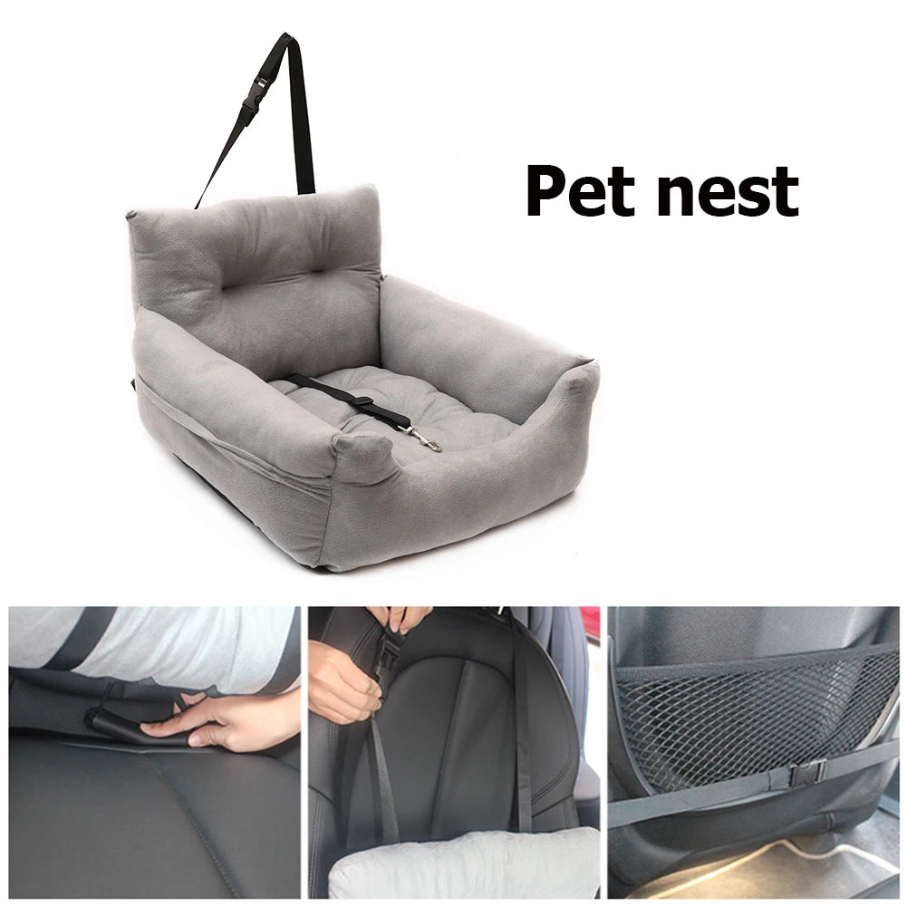 Anti Slip Dog Car Seat Small Dogs Carrier Bag with Safety Leash Dog Backpack Best Gifts for Small Dogs for Outdoor Travel luxecrown.co.uk