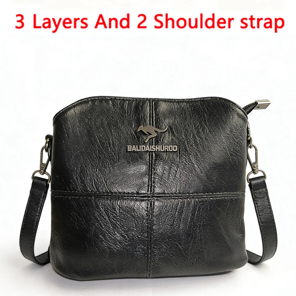 Luxury Handbag Fashion Print Large Capacity Soft Leather Women Shoulder Crossbody Bag Leisure Designer Ladies Purses and Handbag luxecrown.co.uk
