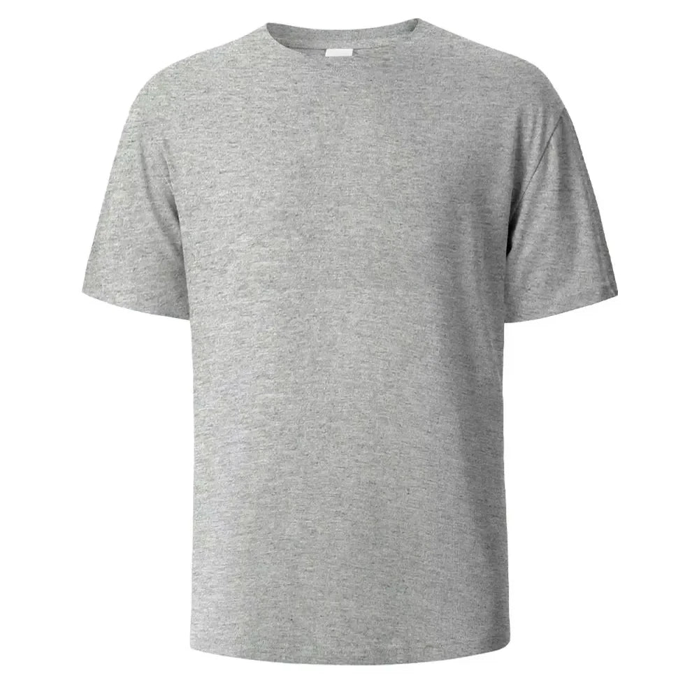 Unisex pure cotton summer round neck printed short-sleeved T-shirt fashionable sporty basic men's T-shirt shirts harajuku luxecrown.co.uk