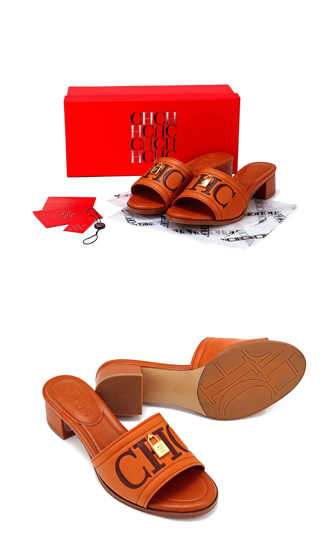 CH 2026 Elegant Women's Sandals Leather Dressy Party Evening Luxury Metal Buckle Non Slip Comfort Women Shoes Gift Box luxecrown.co.uk