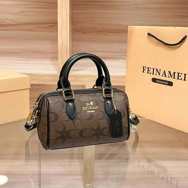 Light luxury brand Boston handbag women's 2026 autumn and winter new crossbody bag retro high-end single shoulder handbag