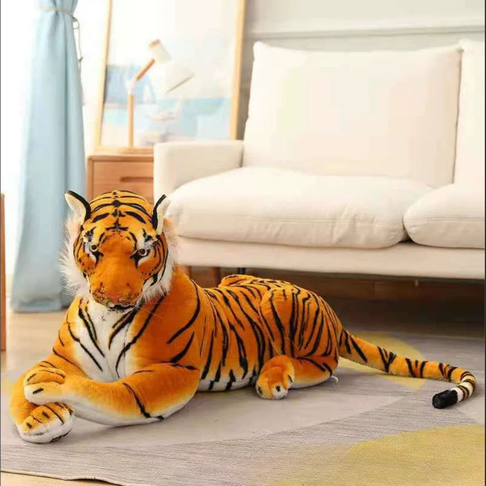 23cm simulated baby tiger plush toy filled with soft wild animals, forest tiger pillow dolls, children's boys and girls' birthda